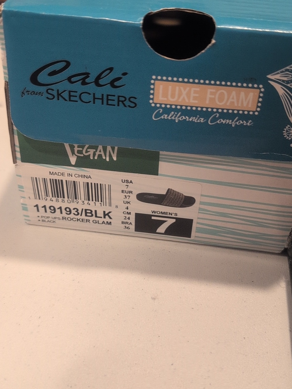 Skechers "Rocker Glam" Slides - Picture 6 of 6